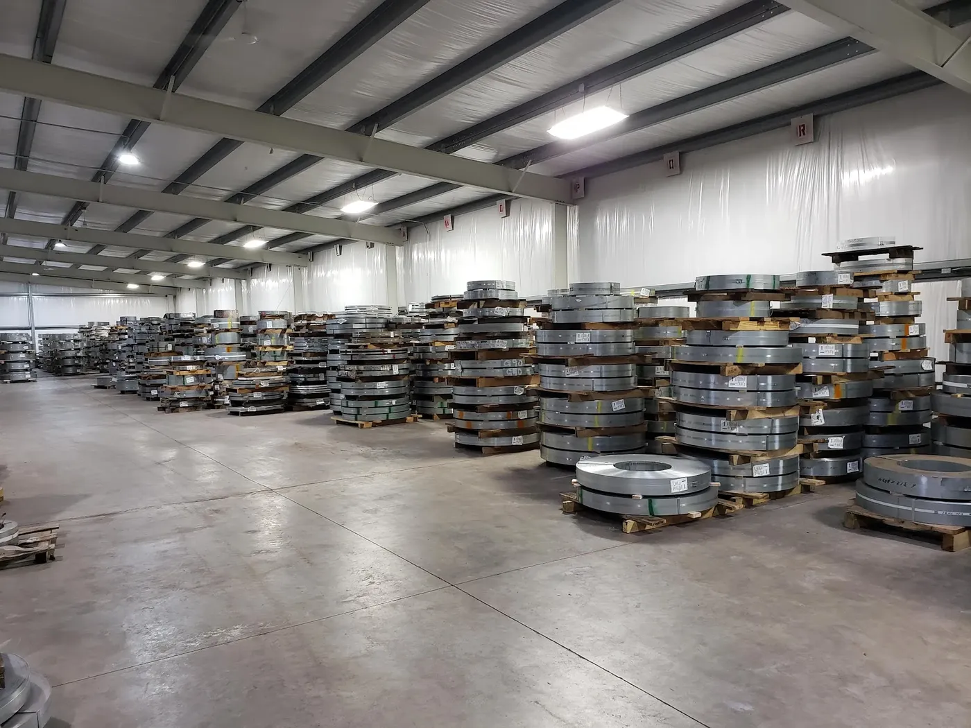 Slit coil racking
