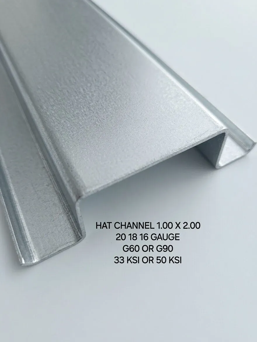 Hat Channel 1.00 x 2.00