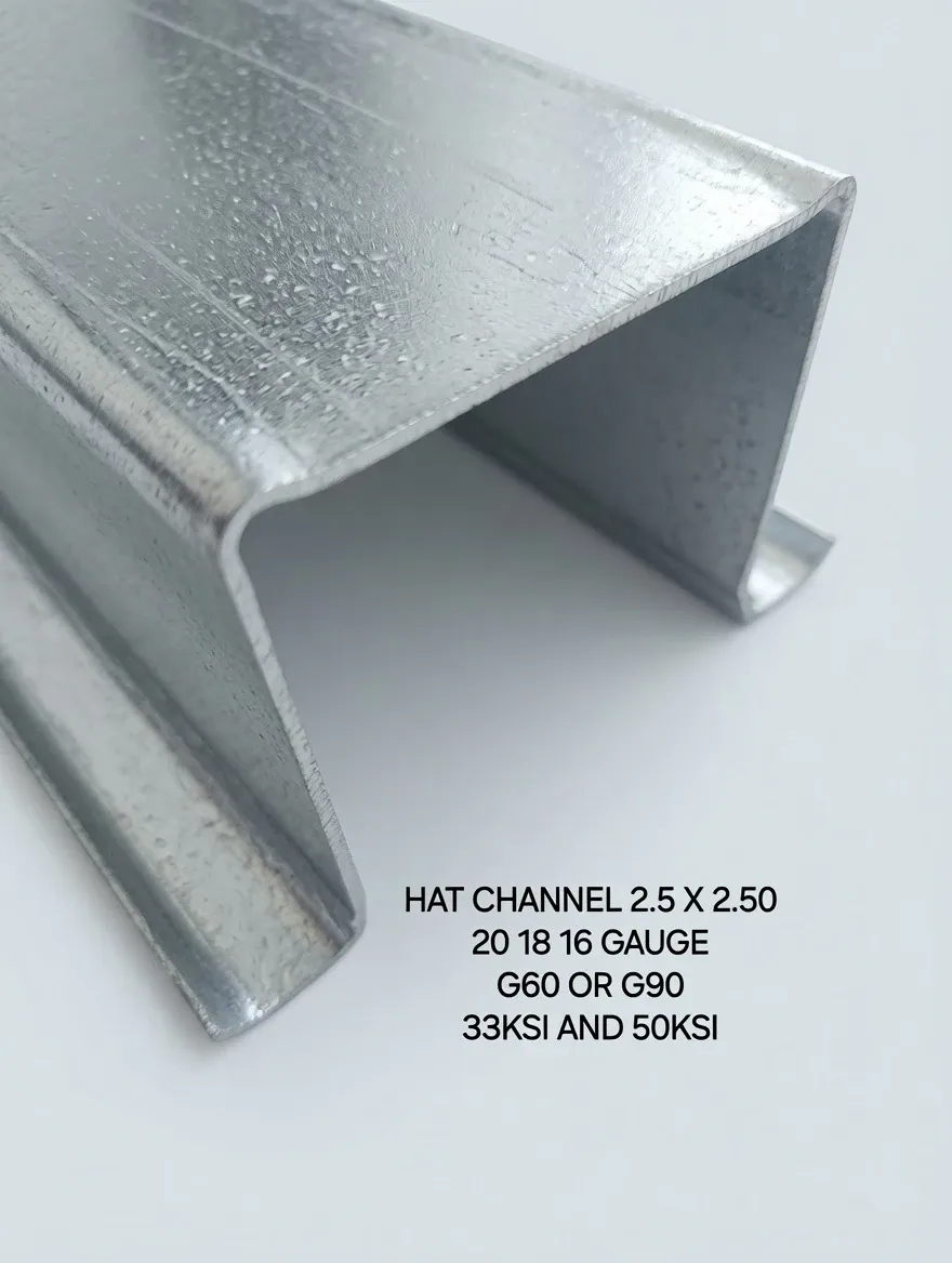 Hat Channel 2.5 x 2.50